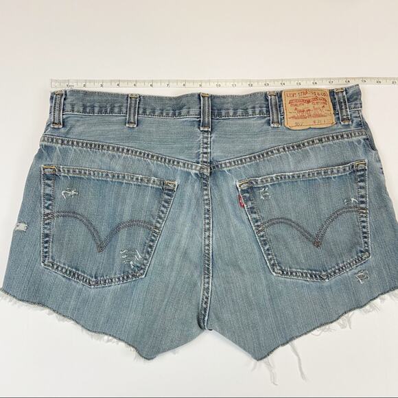 Levi’s 559 Custom Distressed Cut Off Shorts Sz XL - Picture 2 of 10